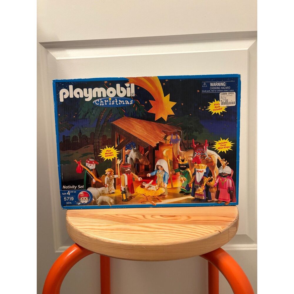 Playmobil 5719 Christmas Nativity Set Vintage Sealed Inside Box